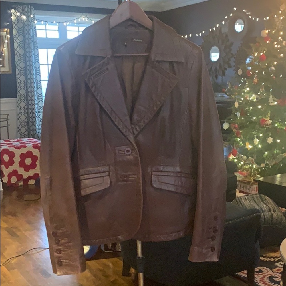 Vintage Cassis leather vest